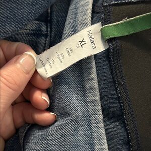 HALARA Women's Blue Denim Jeggings